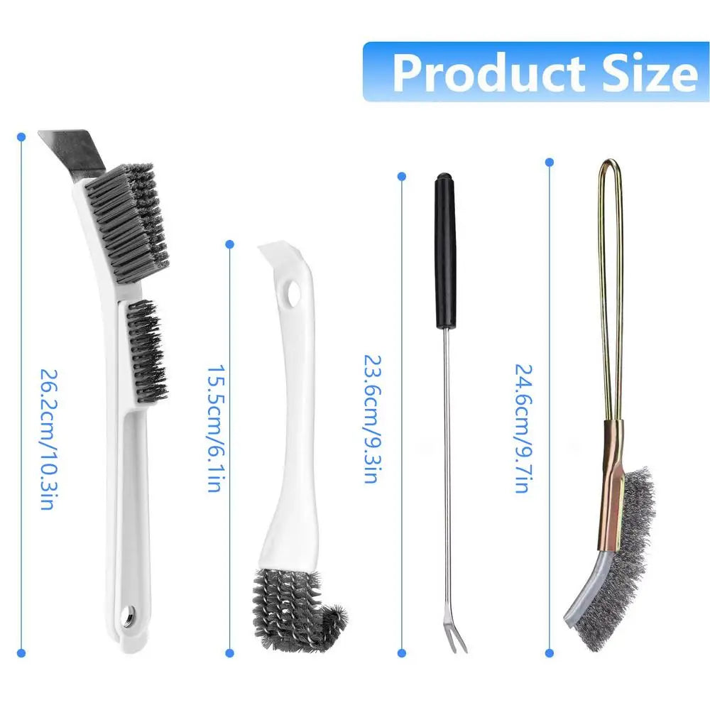4-Piece Bird Cage Cleaning Brush Set – Long Handle & Shovel Cage Cleaning Brush Set PLUSH Set