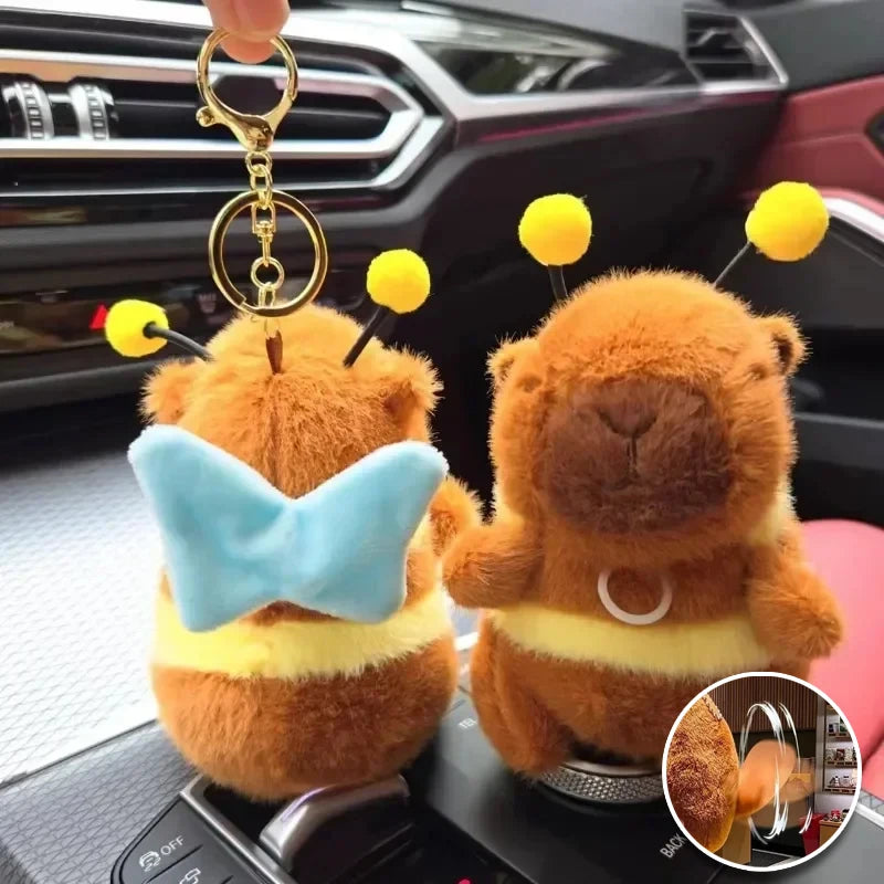 Capybara Plush Keychain – Bubble Pop & Wagging Tail Charm Plush Keychain Charm PLUSH