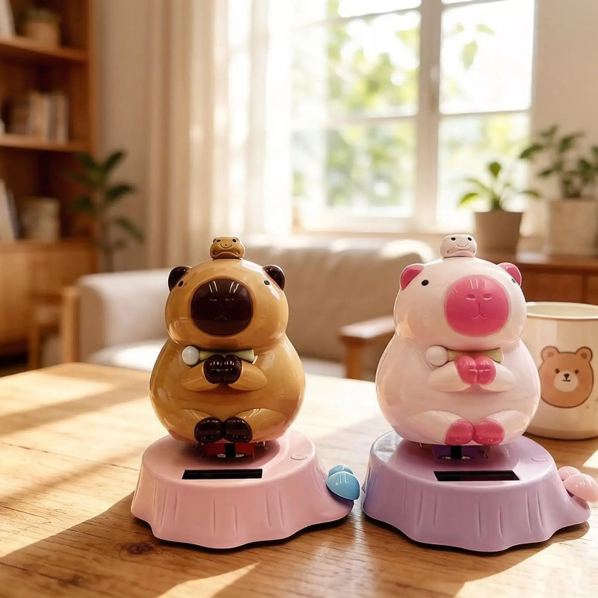 Solar Swinging Capybara Dashboard Figurine – No Battery Dashboard Figurine PLUSH