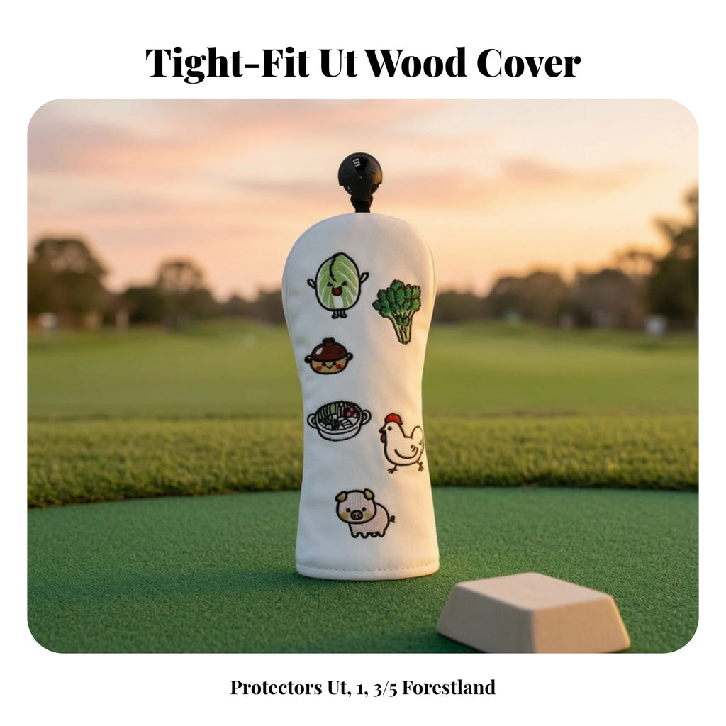 Golf Wood Headcover – Novelty PU Club Cover Universal Fit Golf Club Headcover PLUSH