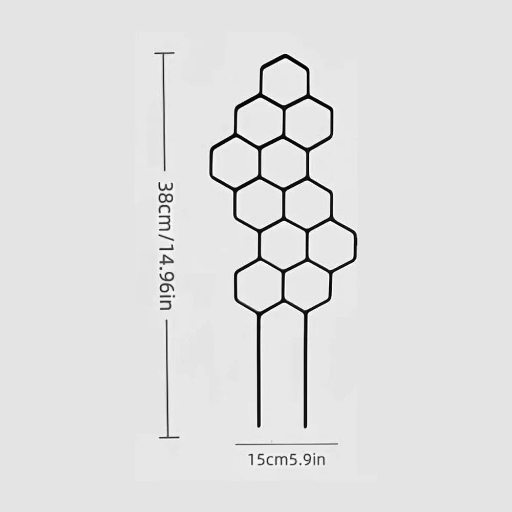 Plant Trellis Rustproof Plastic Support for Vines & Flowers Plant Trellis PLUSH Style A 4Pcs