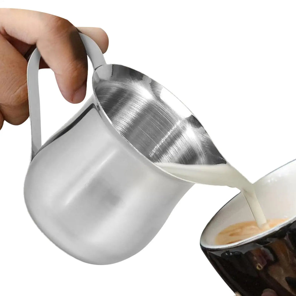 Stainless Steel Mini Creamer Pitcher 90ml – Espresso Milk Jug Creamer Pitcher PLUSH