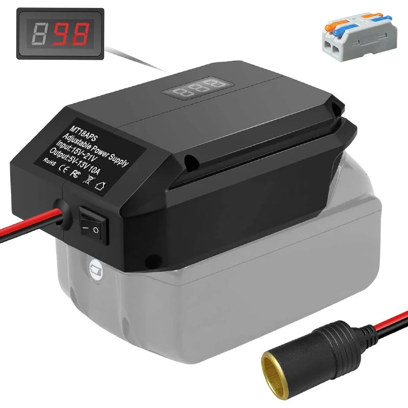 DC 18V to 12V Step-Down Converter for Makita Battery Adapter Voltage Converter Adapter PLUSH