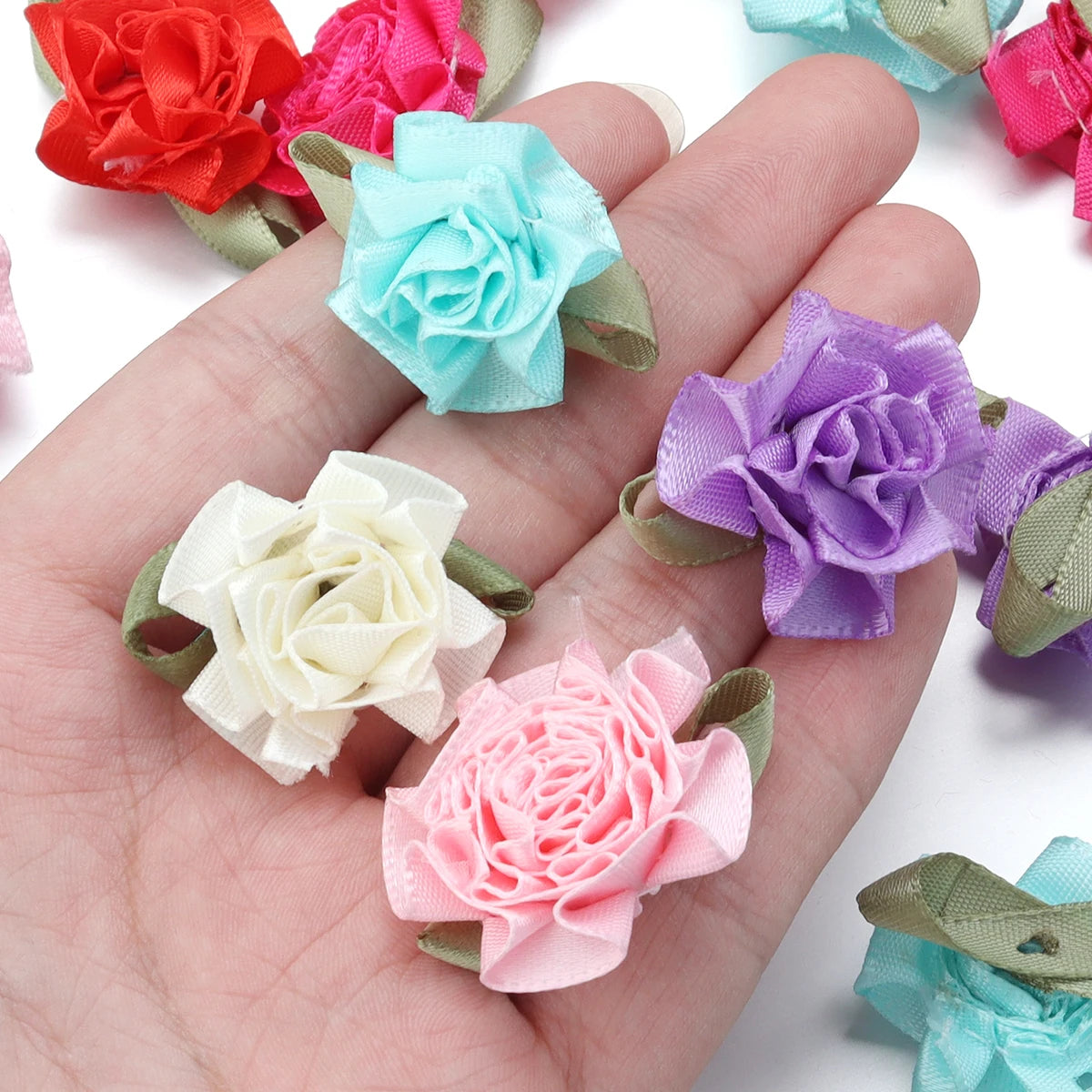 20pcs Colorful Carnation Fabric Flowers – DIY Crafts & Decor Artificial Fabric Flowers PLUSH