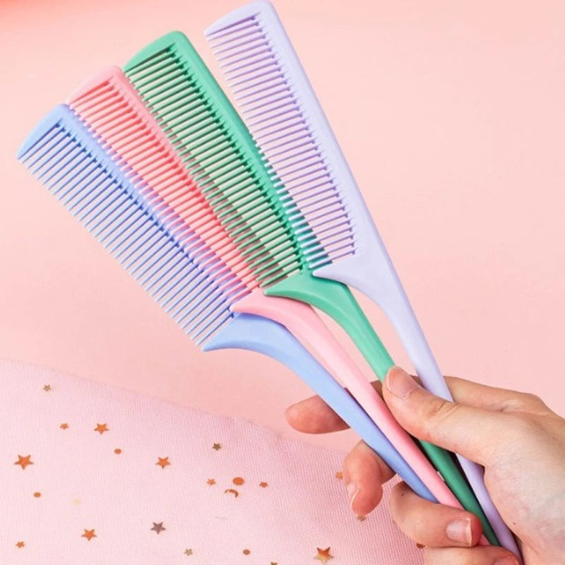 Macaroon Pointed Tail Comb – Antistatic Fine-Tooth Hair Comb Hair Styling Comb PLUSH