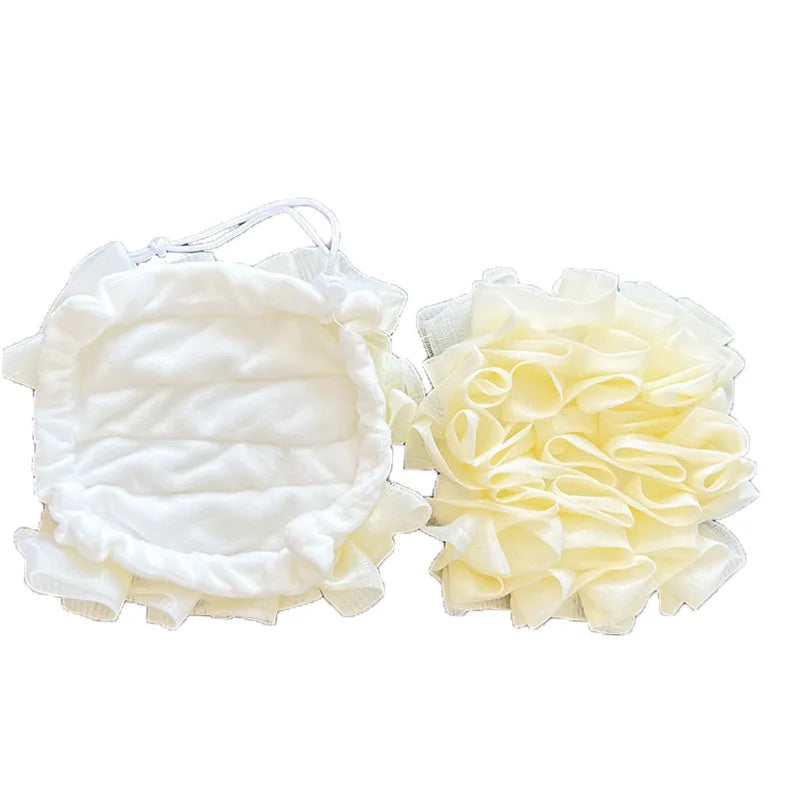 2-in-1 Loofah Bath Ball with Soap Dispenser | Body Scrub Loofah Bath Scrubber PLUSH