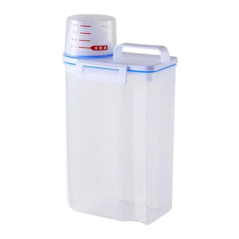 Moisture-Proof Sealed Rice & Grain Storage Jar | Pet Food Bucket Food Storage Container PLUSH transparent