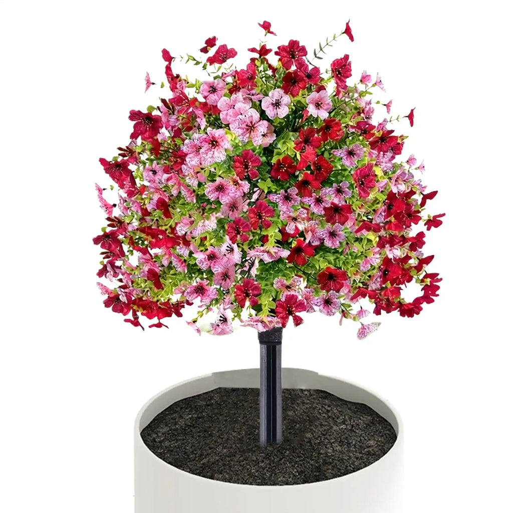 Artificial Petunia Flowers UV Resistant – Indoor & Outdoor Décor Artificial Flower Decor PLUSH
