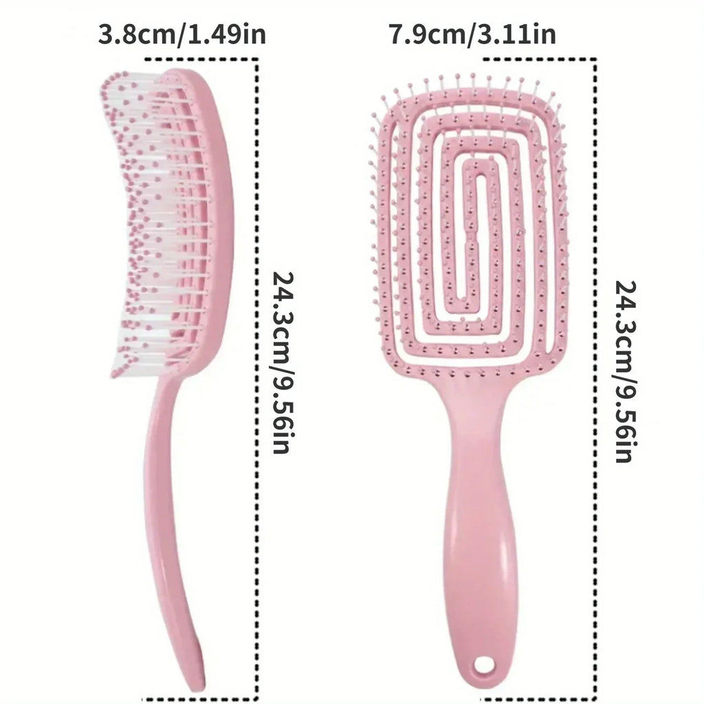 5-Piece Hair Care Set – Detangling Brush & Scalp Massager Hair Care Set PLUSH