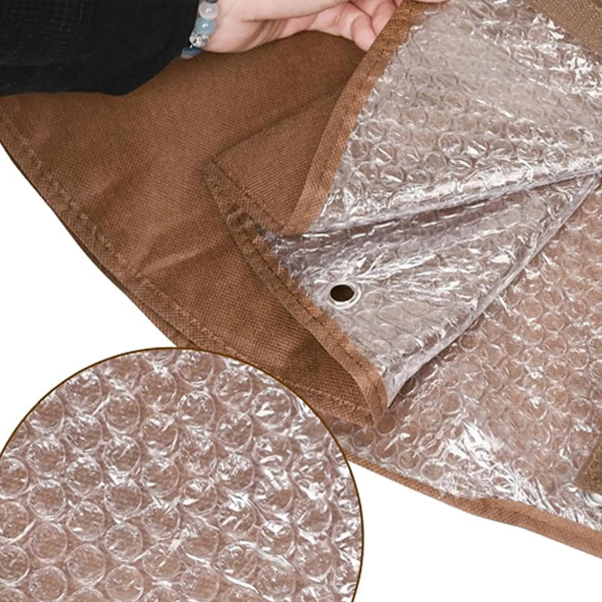 Tree Root Protector Frost Cover with Ground Nails | Winter Guard Tree Root Frost Cover PLUSH