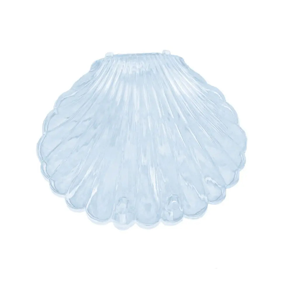 Seashell Jewelry Gift Box – Earring & Necklace Storage Jewelry Gift Box PLUSH Transparent Blue