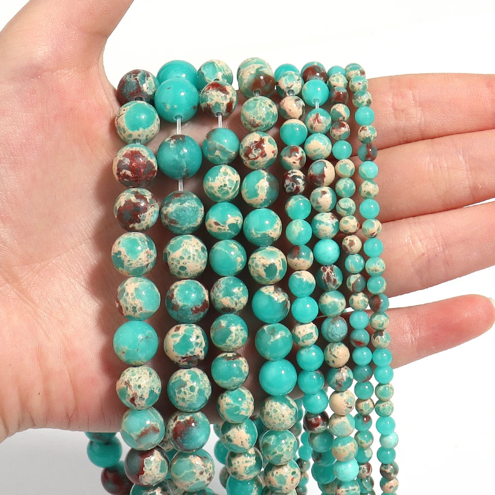 Green Shoushan Stone Beads 4–10mm | DIY Jewelry Making Natural Stone Beads PLUSH