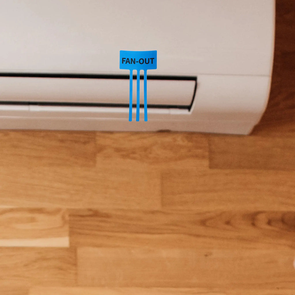 AC Airflow Indicating Stickers 10 Sheets – Self-Adhesive Vent Decals HVAC Vent Stickers PLUSH