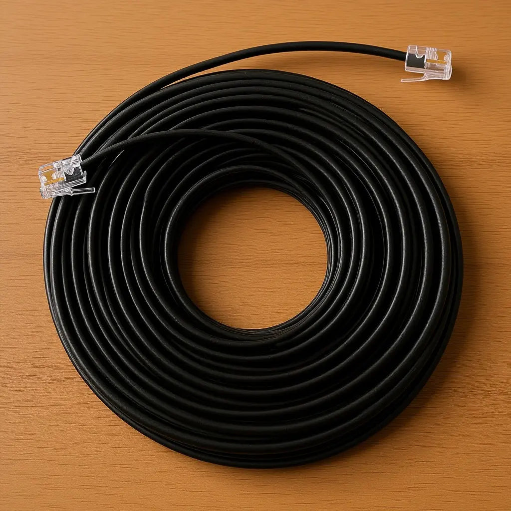 RJ11 Coiled Telephone Cord 20M – Landline Phone Line Cable Telephone Line Cord PLUSH Default Title