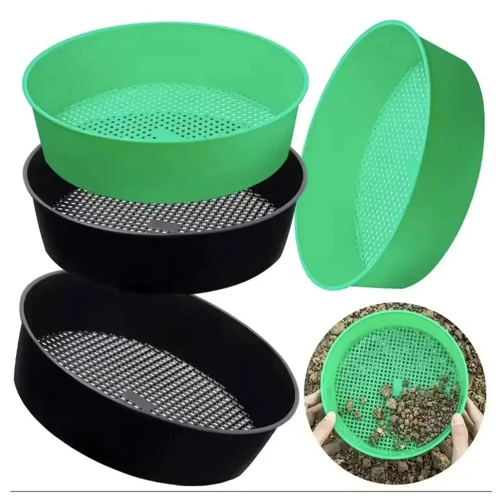 Plastic Soil Sieve Filter Mesh – Garden Sifting Tool 1/2Pcs Garden Sifting Tool PLUSH
