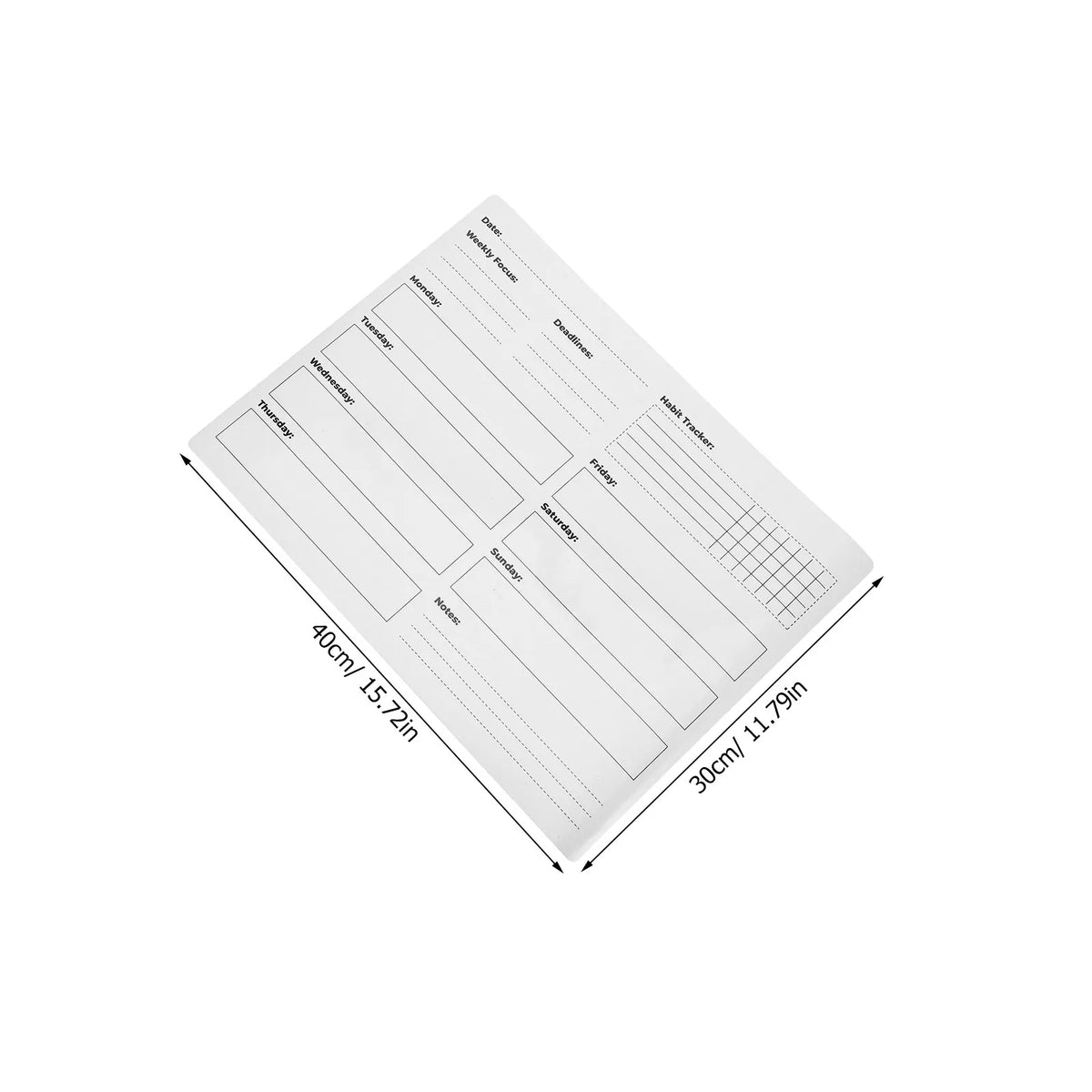 Dry Erase Whiteboard Wall Sticker – Weekly Planner Calendar Whiteboard Wall Sticker PLUSH