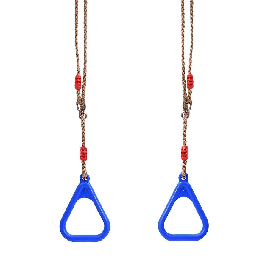 Kids Gym Rings Swing Set – Indoor & Outdoor Playground Kids Gym Swing Set PLUSH Blue