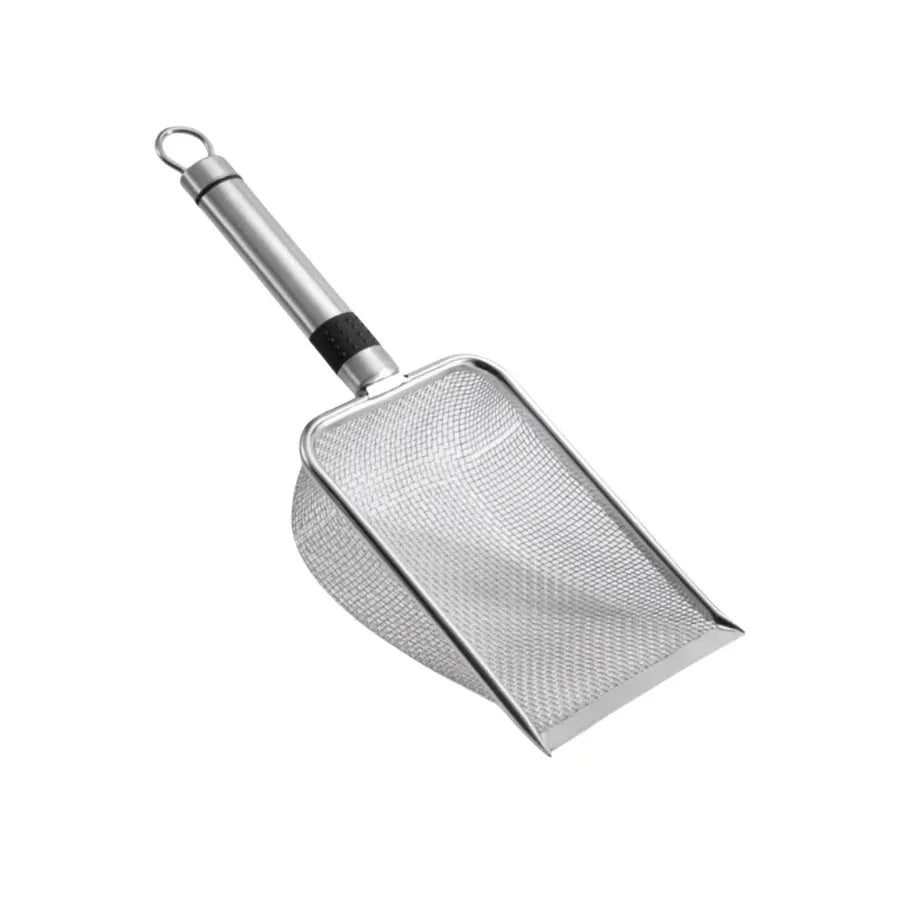 Stainless Steel Cat Litter Scoop – Rust-Resistant & Ergonomic Cat Litter Scoop PLUSH 5mm Hole