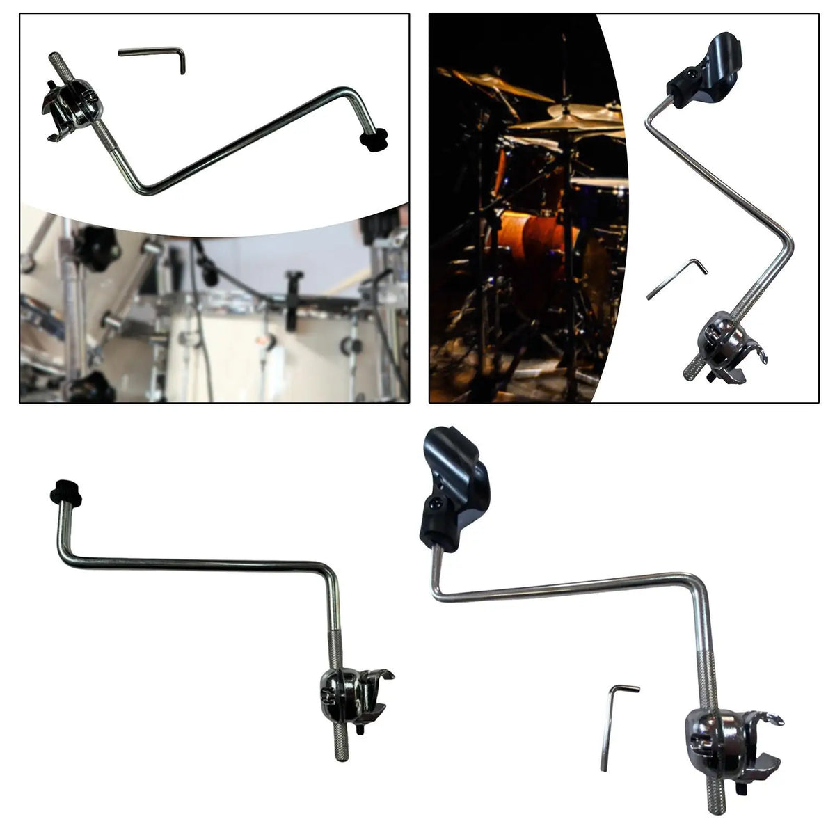 Steel Drum Microphone Mount Adjustable Percussion Mic Stand Drum Mic Mount PLUSH