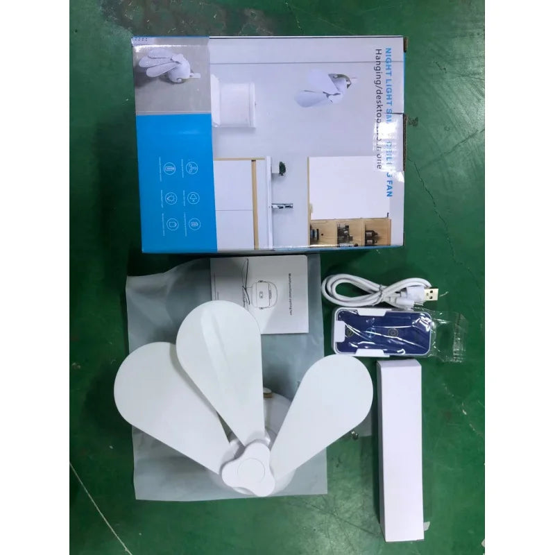 Portable USB Ceiling Fan with Remote Control & Night Light Portable Ceiling Fan PLUSH