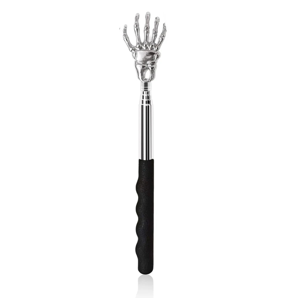Telescopic Back Scratcher – Extendable Metal Claw Massager Back Scratcher Tool PLUSH Ghost Claw