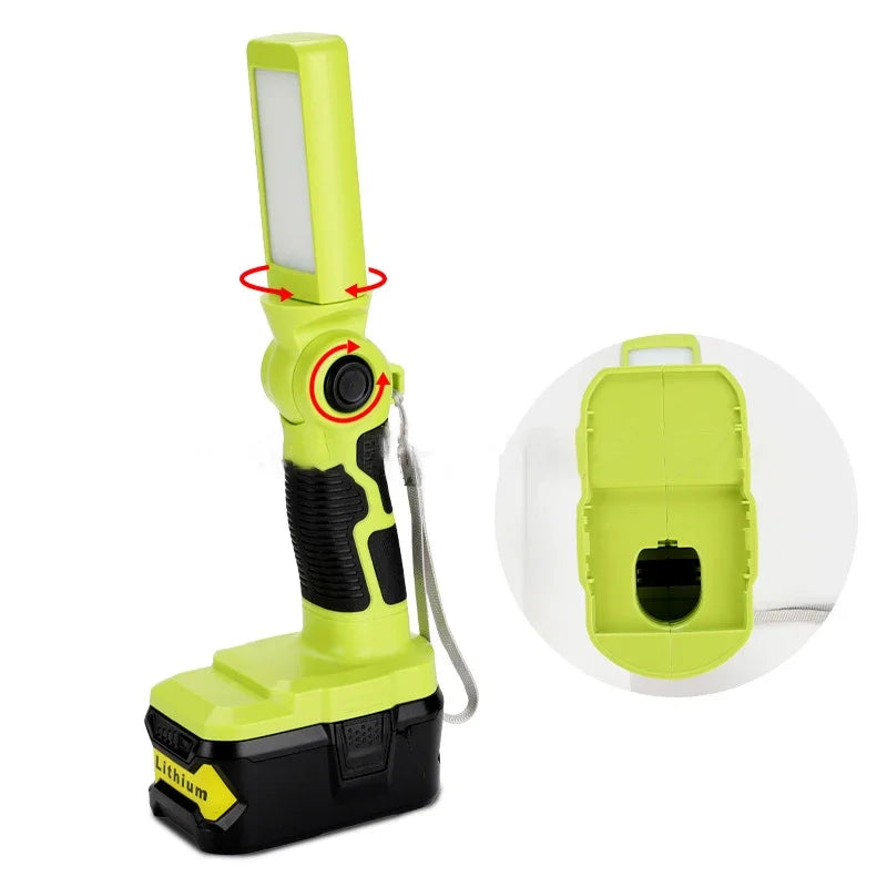 12W LED Work Light for Ryobi 18V Battery – Portable Spotlight LED Work Light PLUSH
