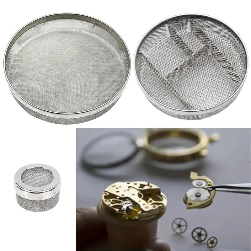 Stainless Steel Mesh Basket for Ultrasonic Watch & Jewelry Cleaning Ultrasonic Cleaning Basket PLUSH