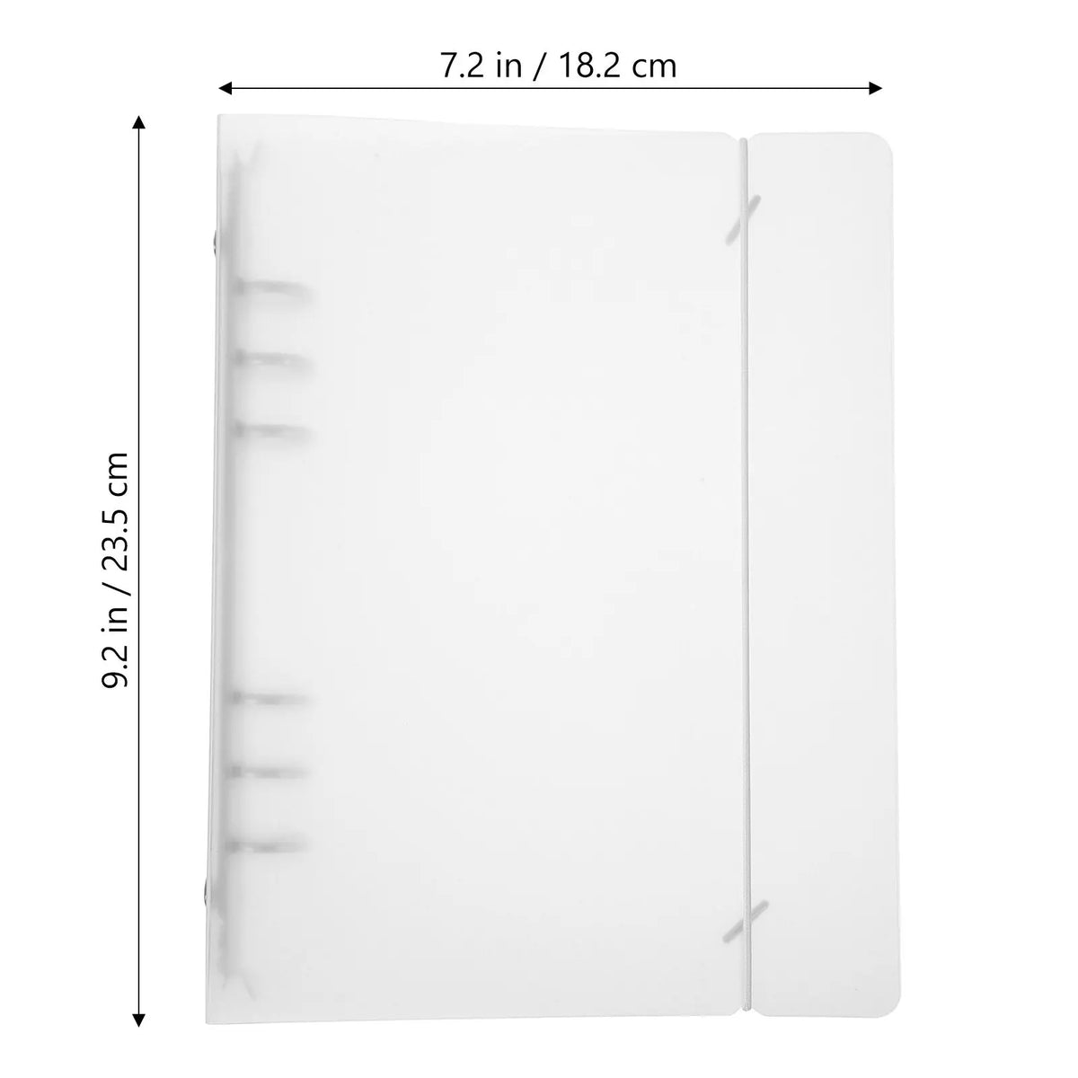 2-Pack A5 Clear Binder Organizer – Portable Document Folder Document Binder Folder PLUSH