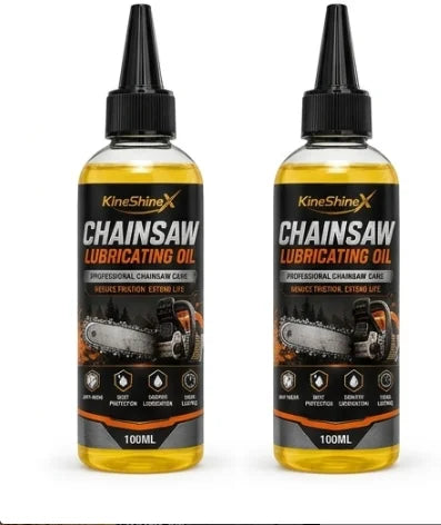 Chainsaw Chain Lubricant Oil – Rust & Wear Resistant 100ml Chainsaw Chain Oil PLUSH 2PCS