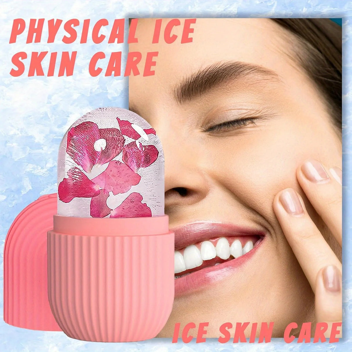 Silicone Ice Ball Face Massager Roller – Lifting & Contouring Face Massager Roller PLUSH