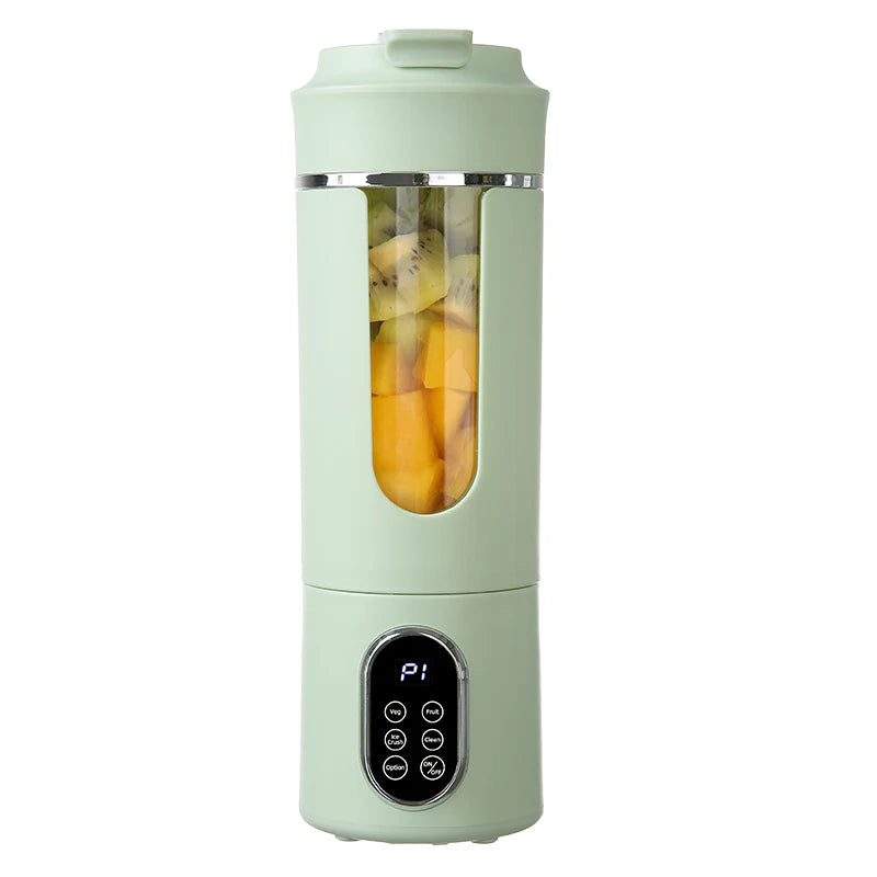 USB Rechargeable Portable Electric Juicer Blender Cup Portable Blender Cup PLUSH green