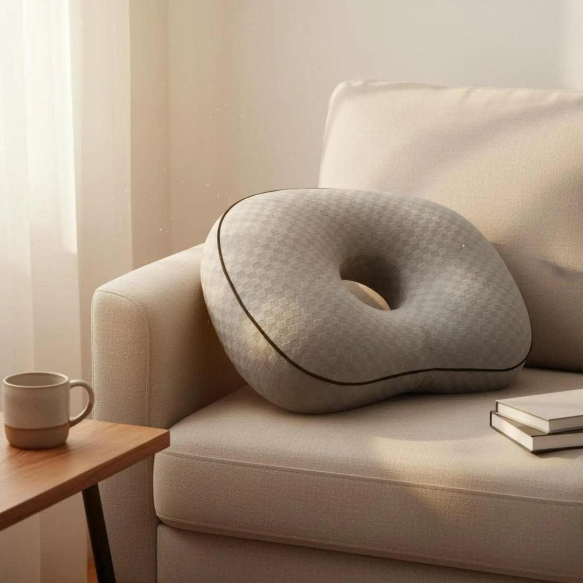 Donut Ear Support Pillow – Hollow Cushion for Side Sleepers Ear Support Pillow PLUSH