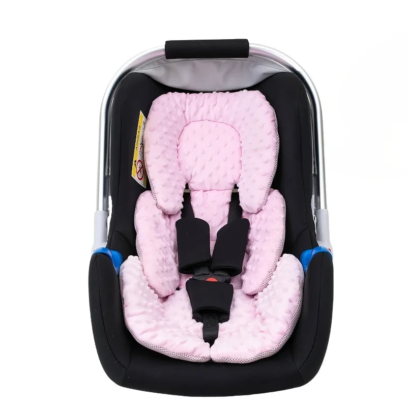2-in-1 Reversible Baby Stroller Seat Cushion | Warm & Breathable Baby Stroller Seat Pad PLUSH pink Other