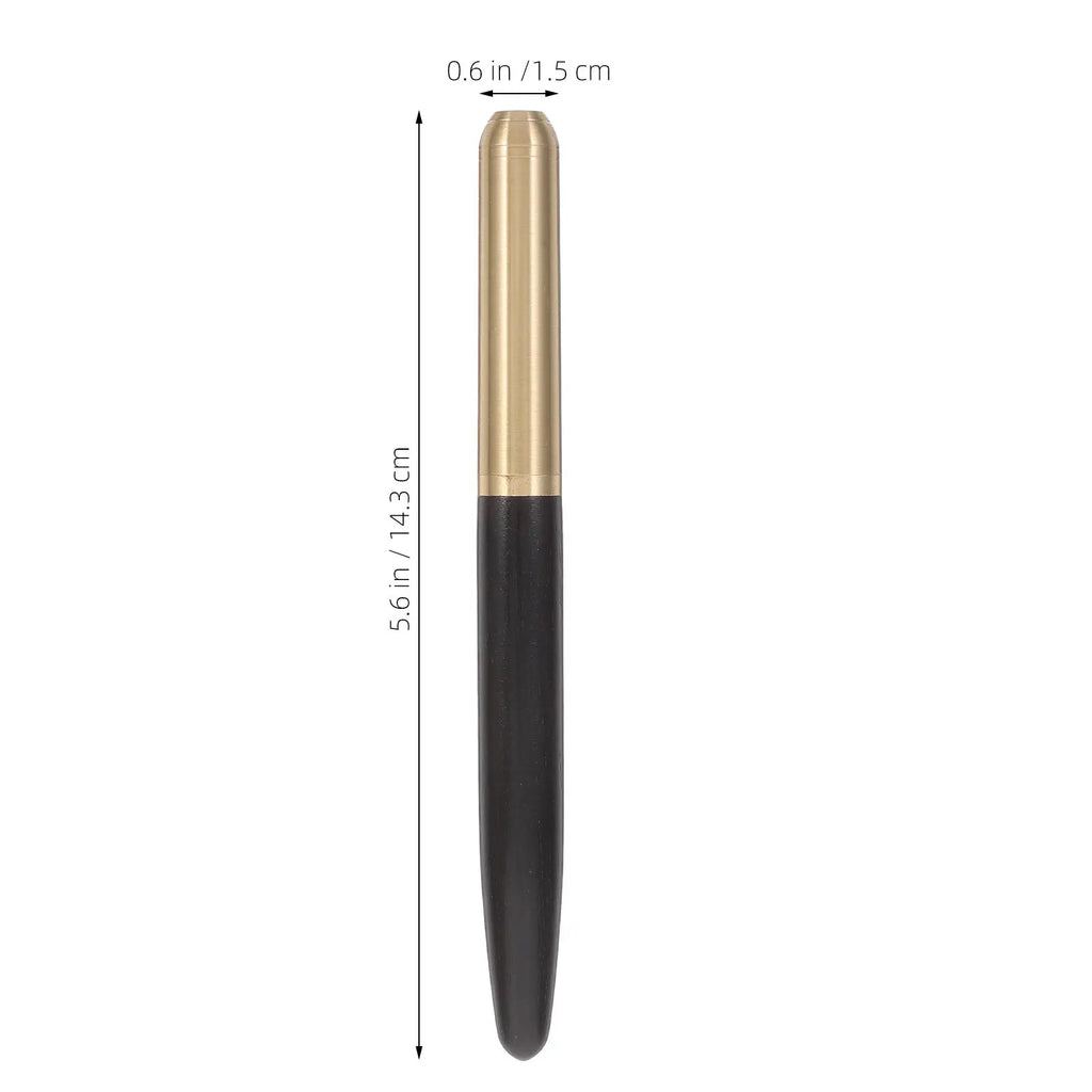 Calligraphy Fountain Pen – Portable Wood & Metal, Black/Purple Calligraphy Fountain Pen PLUSH