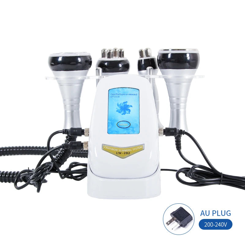 4-in-1 Ultrasonic Cavitation RF Body Contouring Machine Body Contouring Device PLUSH AU plug