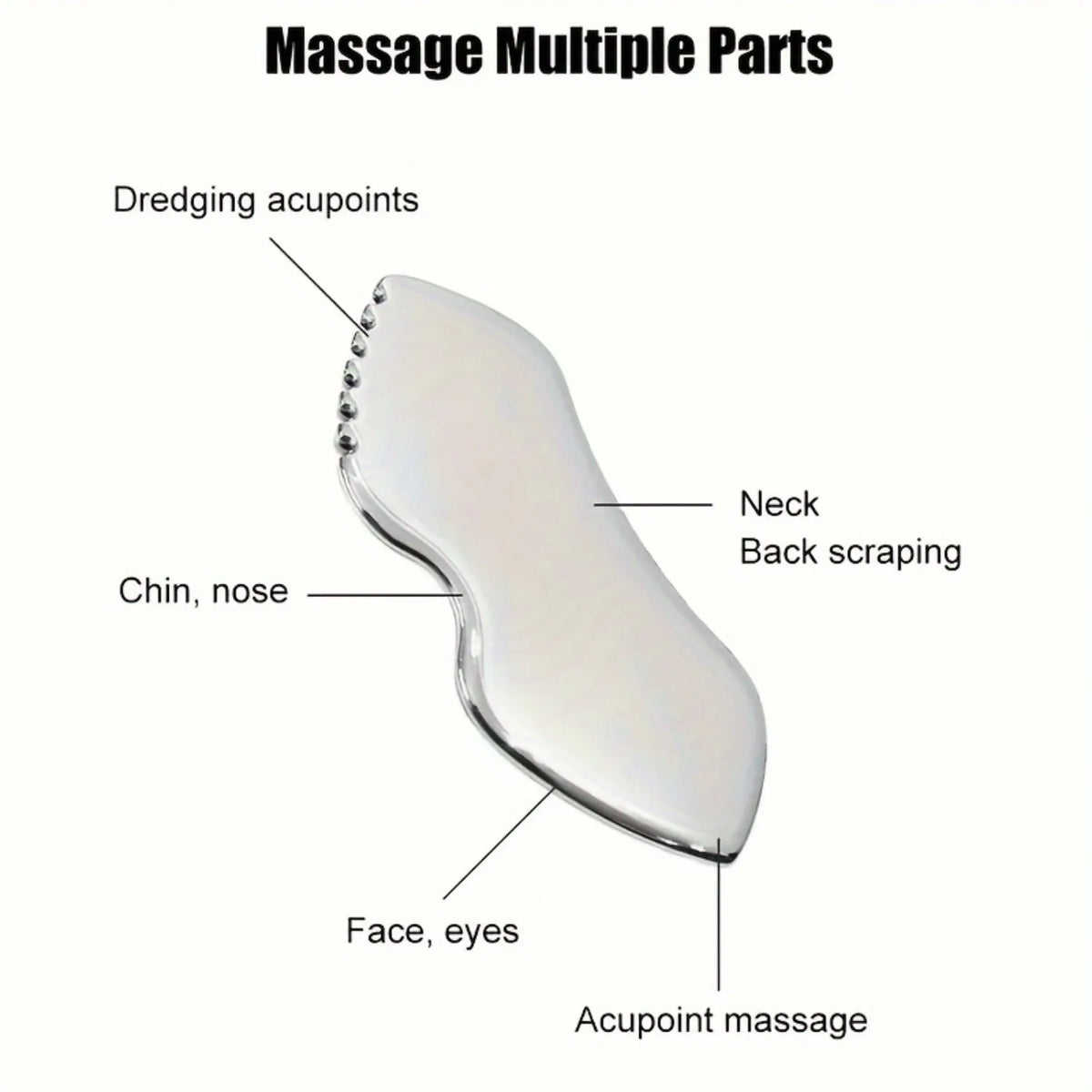 Silicone Face Ice Roller & Gua Sha Massage Tool Set Facial Massage Tool PLUSH