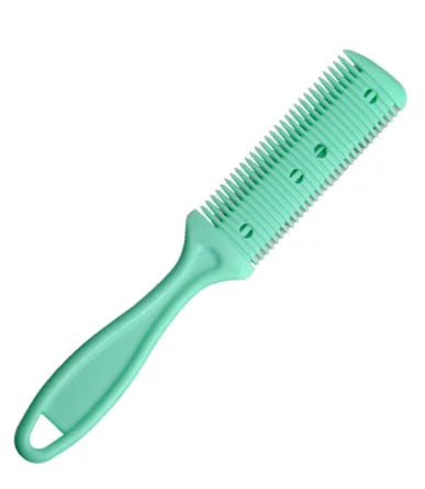 Hair Cutting Razor Comb – Thinning & DIY Styling Tool Hair Cutting Comb PLUSH Green