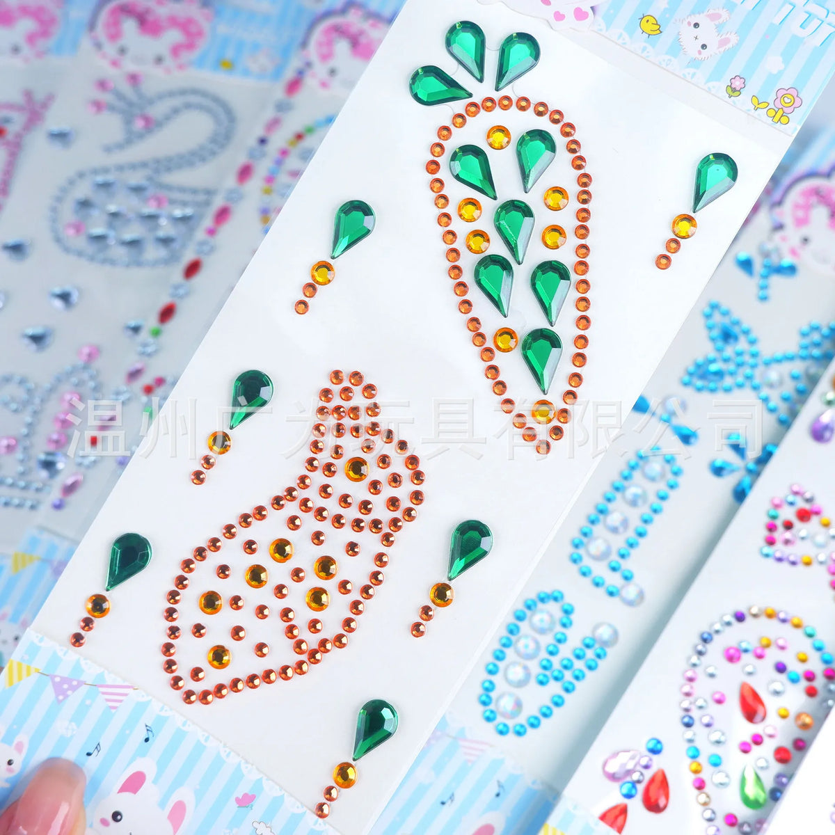 Colorful Rhinestone Gem Stickers – Self-Adhesive Face & Body Bling Gem Body Stickers PLUSH hlbxqz