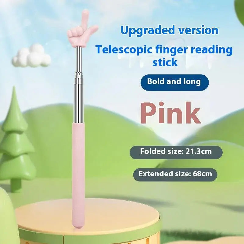 Telescopic Teaching Pointer Stick – Finger Tip Design 68cm Teaching Pointer Stick PLUSH style 1