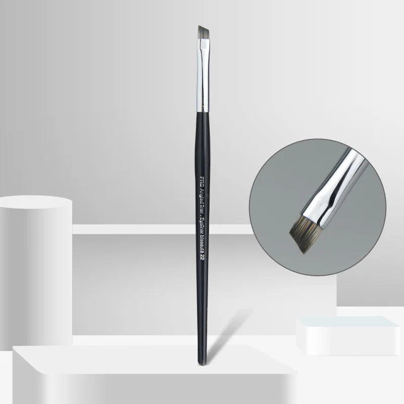 Bevel Eyebrow & Eyeliner Brush – Angled Synthetic Makeup Brush Eyebrow Makeup Brush PLUSH