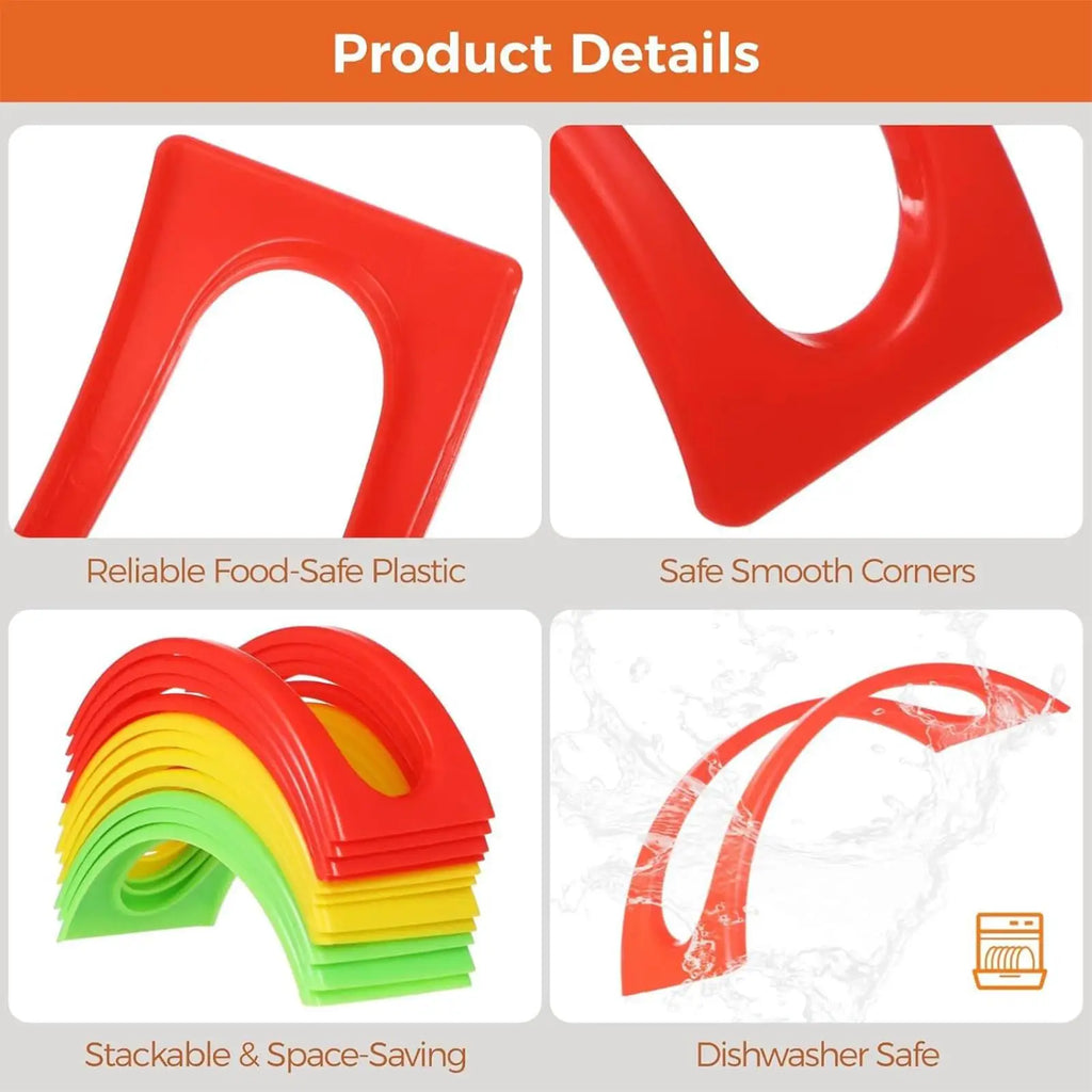 18-Piece Taco Holder Set – Colorful Tortilla Stand Rack Taco Holder Set PLUSH