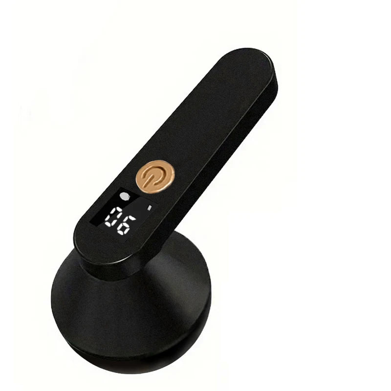 Portable USB Fabric Shaver & Lint Remover with Digital Display Fabric Shaver PLUSH black