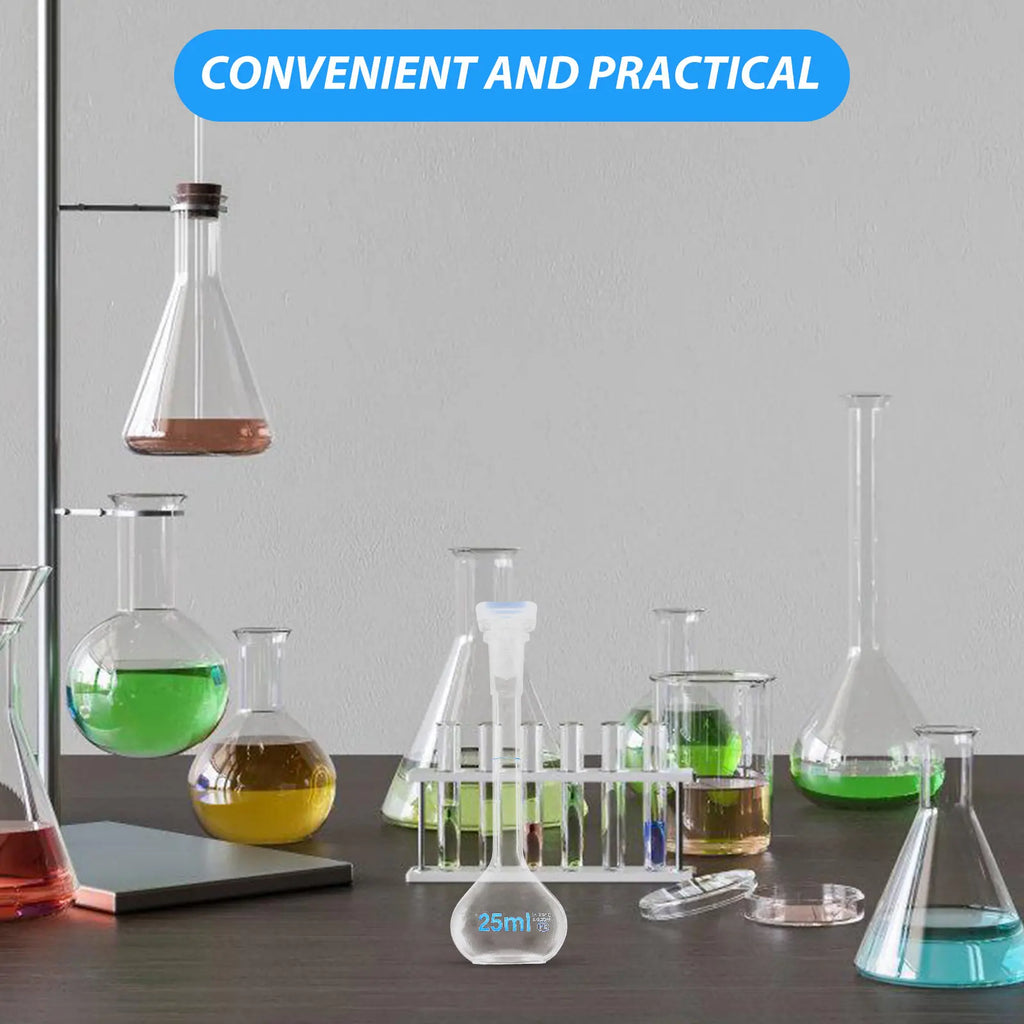 25mL Polypropylene Volumetric Flask – Lab Chemistry & Biology Volumetric Flask PLUSH