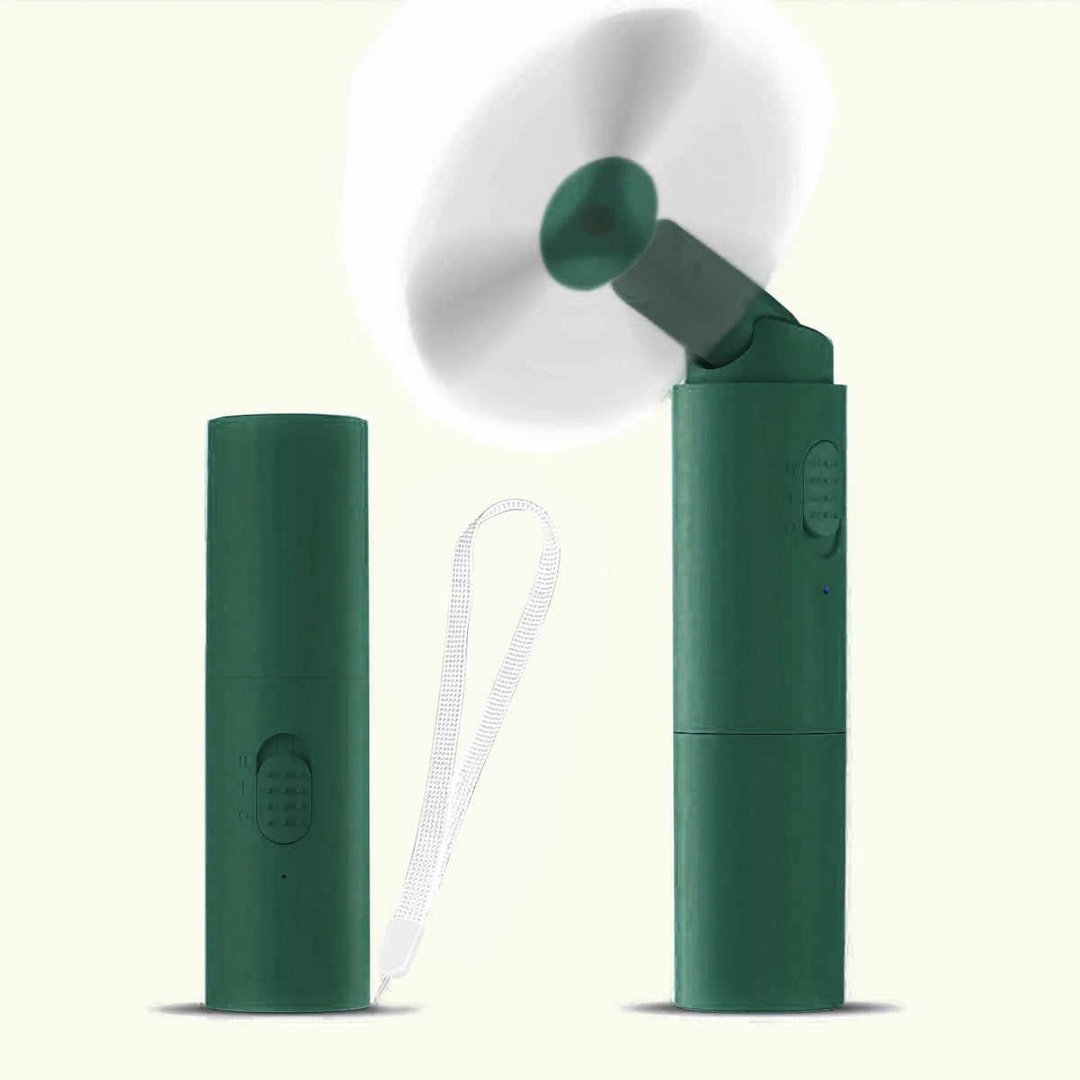 Portable Foldable Mini Fan – USB Rechargeable 3-Speed Handheld Handheld Mini Fan PLUSH Green