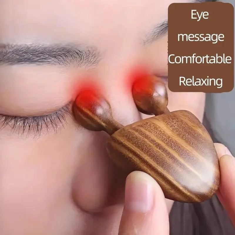 Wooden Gua Sha Stick – Nose, Eye & Face Massage Tool Facial Massage Tool PLUSH