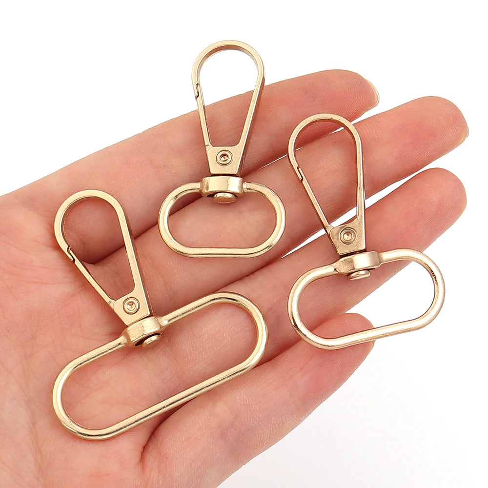 10pcs Zinc Alloy Swivel Snap Hook Lobster Clasp DIY Hardware Swivel Snap Hooks PLUSH