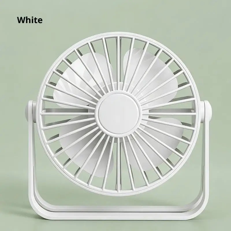 Portable Mini USB Desktop Fan – Quiet Cooling for Home & Office USB Desktop Fan PLUSH White A
