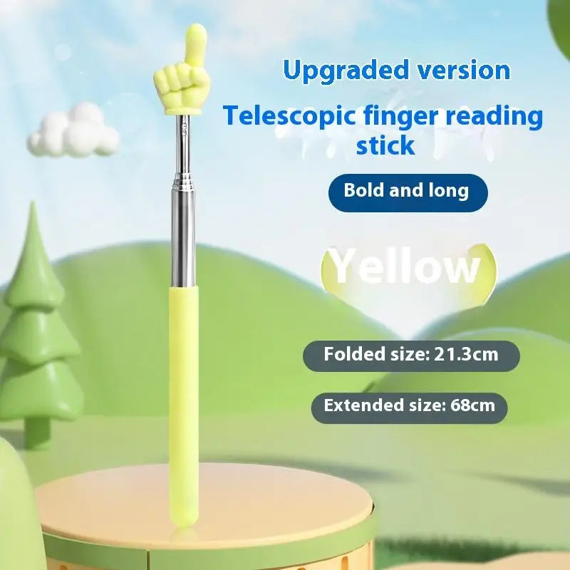 Telescopic Teaching Pointer Stick – Finger Tip Design 68cm Teaching Pointer Stick PLUSH style 10
