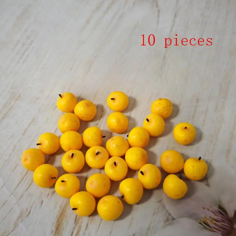 Dollhouse Miniature Apple Set 1:12 Scale – DIY Kitchen Decor Dollhouse Accessories PLUSH A3 10pieces