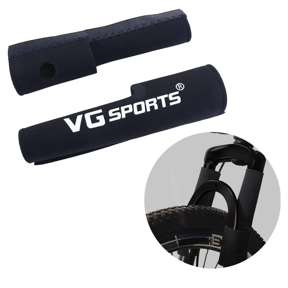 Bicycle Front Fork Protector Wrap Cover – Nylon Guard Pad Bike Fork Protector PLUSH